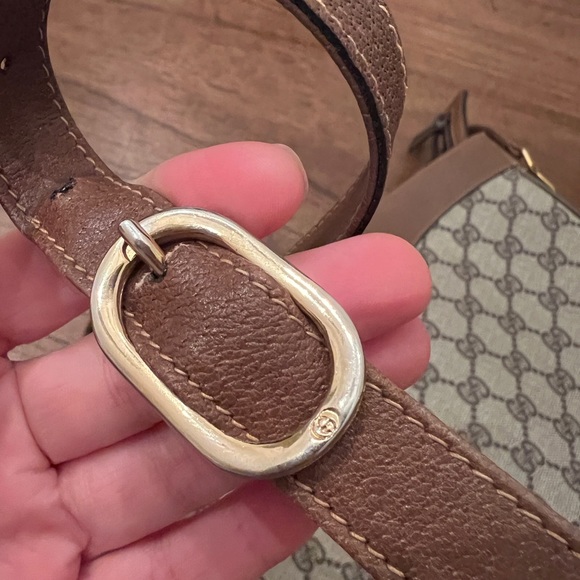 Gucci monogram logo shoulder handbag top zip vintage - Picture 15 of 15